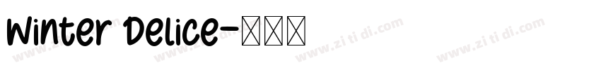 Winter Delice字体转换